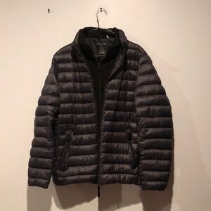 Calvin Klein Premium Down Packable Lightweight Black Puffer Jacket